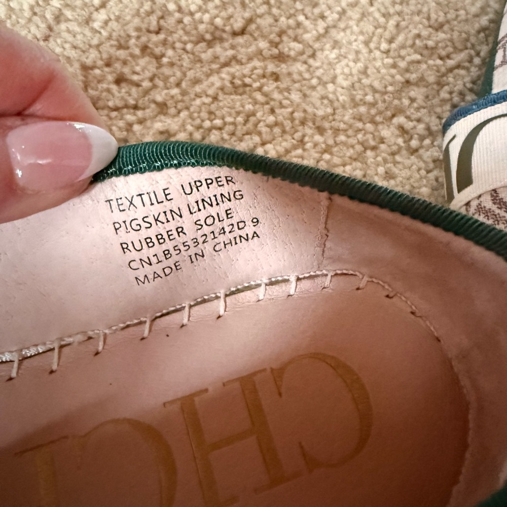 Patterned Canvas Espadrilles - Neutral & Navy - image 3